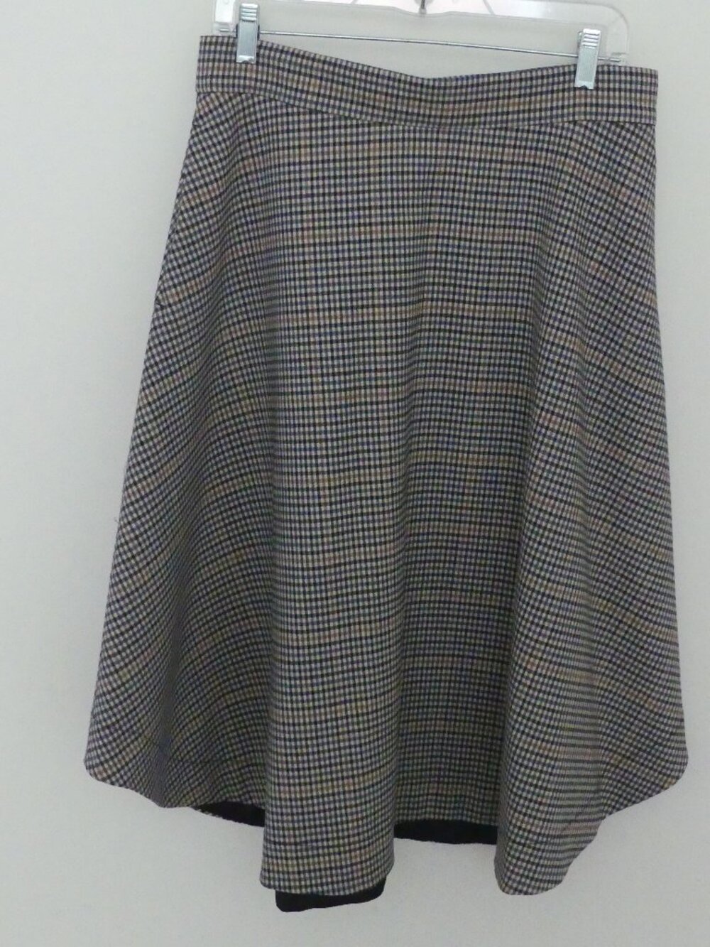 Skirt - European size 42 - ARKET - brown, blue, white, tan checks/plaid